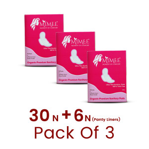 Organic Premium Sanitary Pad, XXL - Pack 3